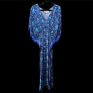 Anthropologie silk maxi dress